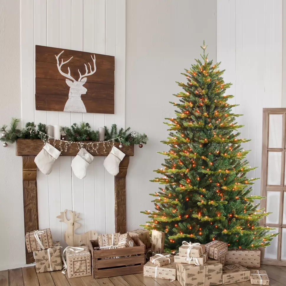 Cheap The Holiday Aisle ® 6Ft App Controlled Christmas Tree, Pe/Pvc Xmas Tree W/ 420 Color Changing Led Lights & 1740 Branch Tips