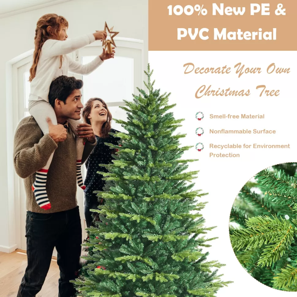 Cheap The Holiday Aisle ® 6Ft App Controlled Christmas Tree, Pe/Pvc Xmas Tree W/ 420 Color Changing Led Lights & 1740 Branch Tips