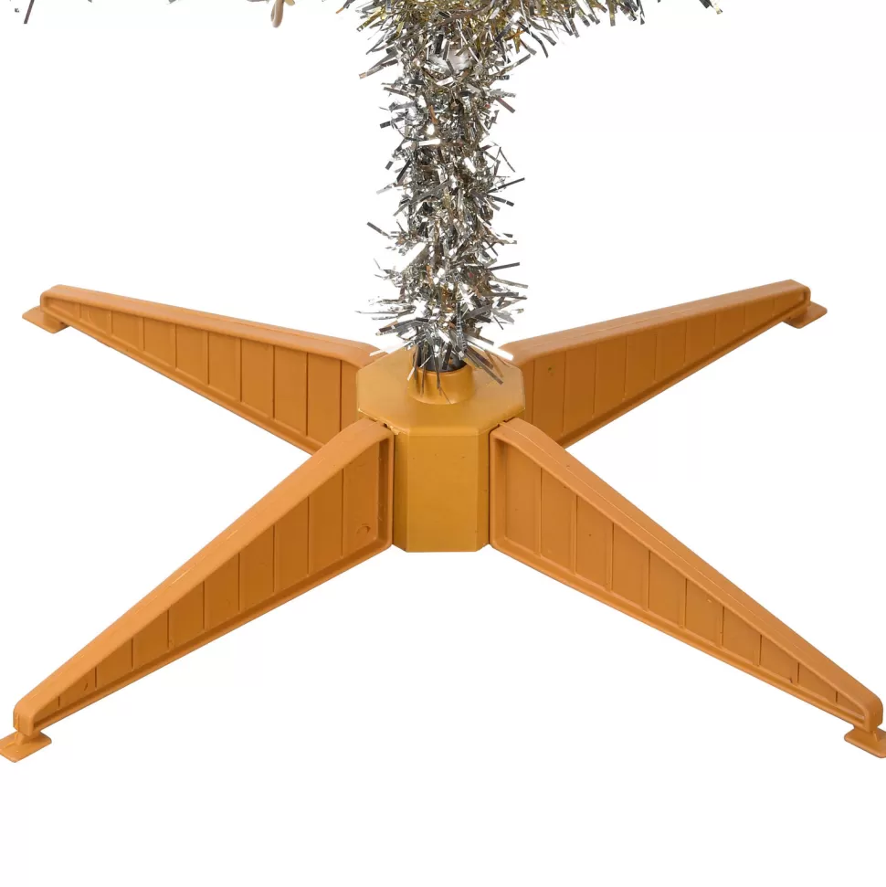 Sale The Holiday Aisle Tinsel Trees Champagne Pine Artificial Christmas Tree With 150 Clear/White Lights