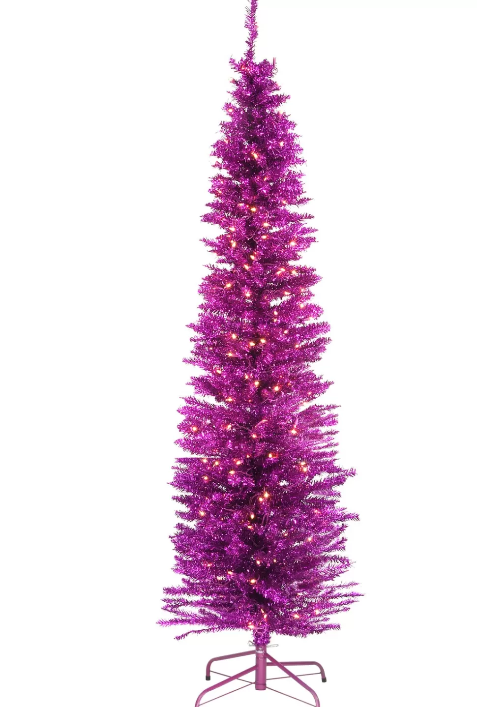 Best Sale The Holiday Aisle Tinsel Trees Lighted Artificial Pine Christmas Tree