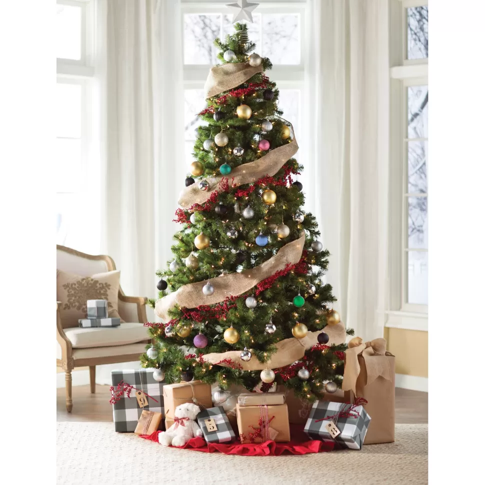 Cheap * Wayfair Basics® Green Fir Artificial Christmas Tree With Clear Lights