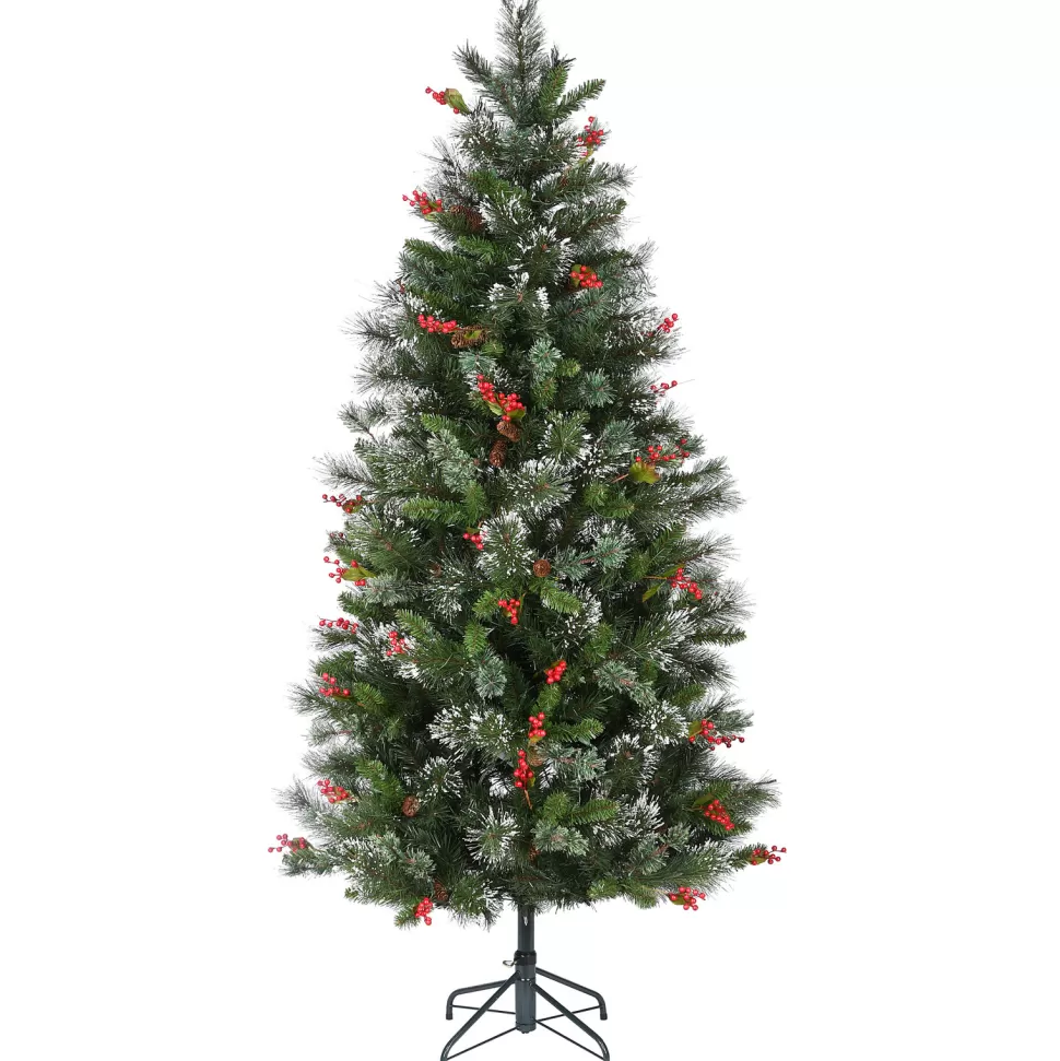 Online The Holiday Aisle Wintry Pine 6.5' Green Christmas Tree With 550 Clear/White Lights
